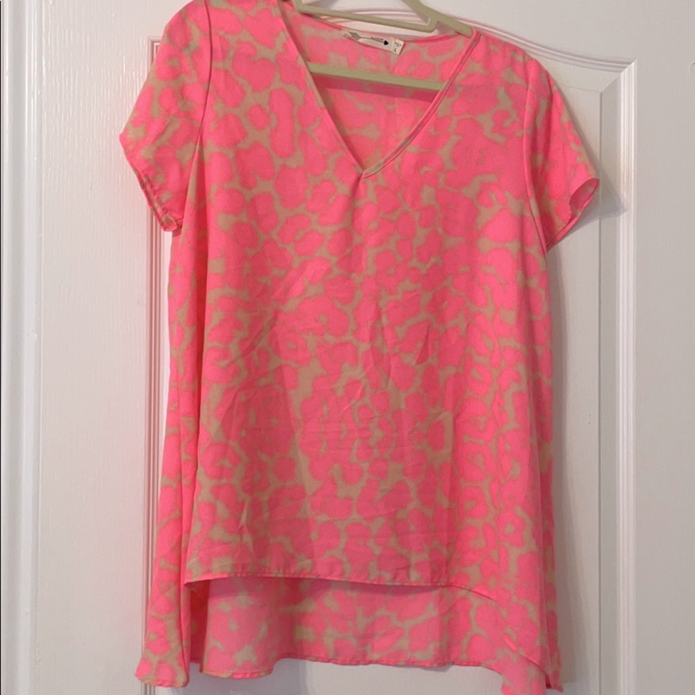 Buddylove Avril pink leopard top